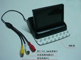 4.3寸折疊式車載顯示器 二路視頻DVD或倒車視頻 ，自動切換，超薄高清
